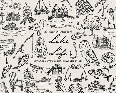 Lake Life Doodle Pack