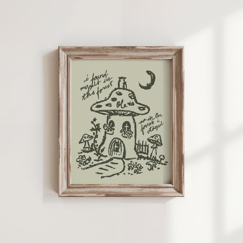 Mushroom House Art Print