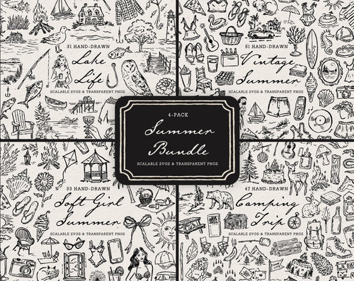 Summer 4-Pack Doodle Bundle
