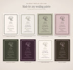 Floral Wedding Invitation & Sign Builder Kit, any wedding palette