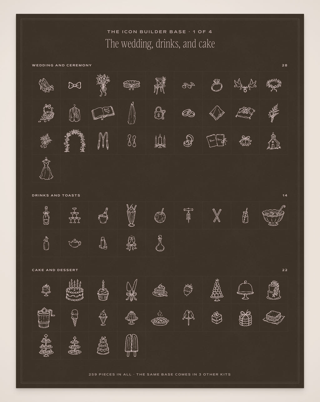 Wedding Timeline Builder Kit, icon base 1