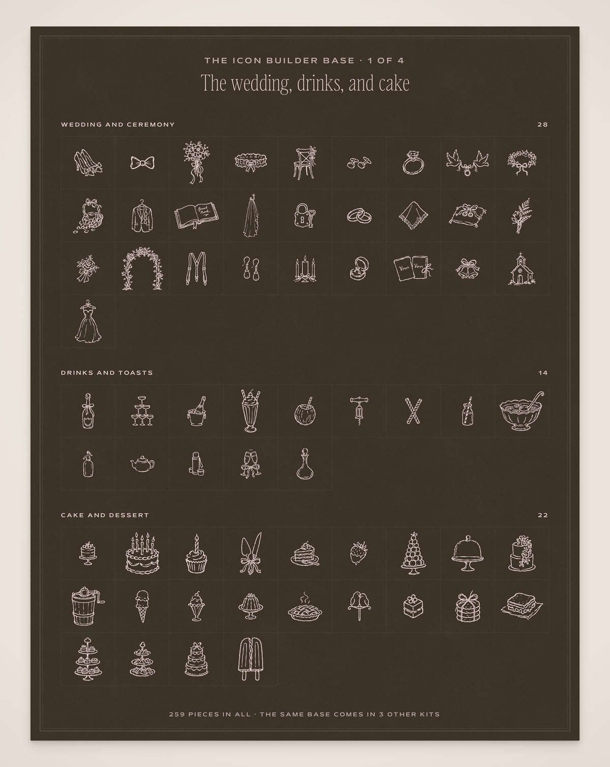 Wedding Timeline Builder Kit, icon base 1