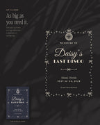 Bachelorette Invitation & Sign Builder Kit, up close