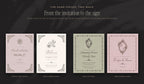 Floral Wedding Invitation & Sign Builder Kit, the same pieces two ways