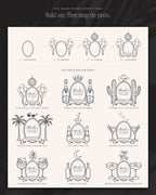 Bachelorette Crest & Logo Builder Kit, build one then swap