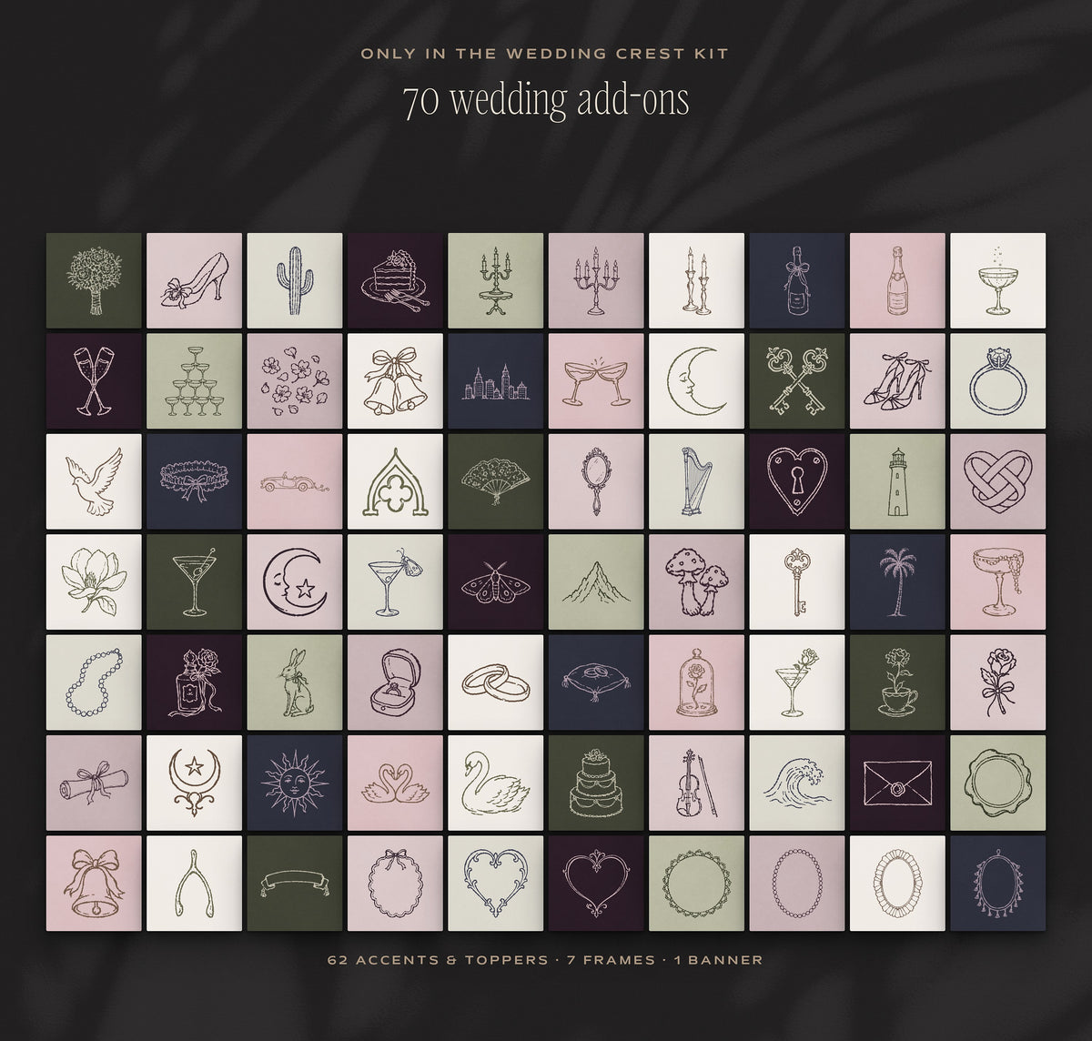Wedding Crest & Logo Builder Kit, wedding add-ons