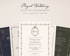 Regal Wedding Invitation & Sign Builder Kit, the suite stacked