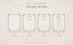 Cocktail Menu Builder Kit, four layers