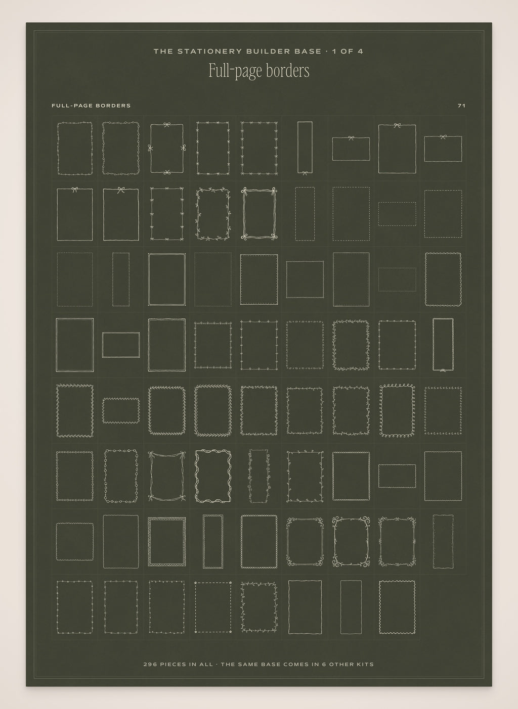 Wedding Map Builder Kit, stationery base 1