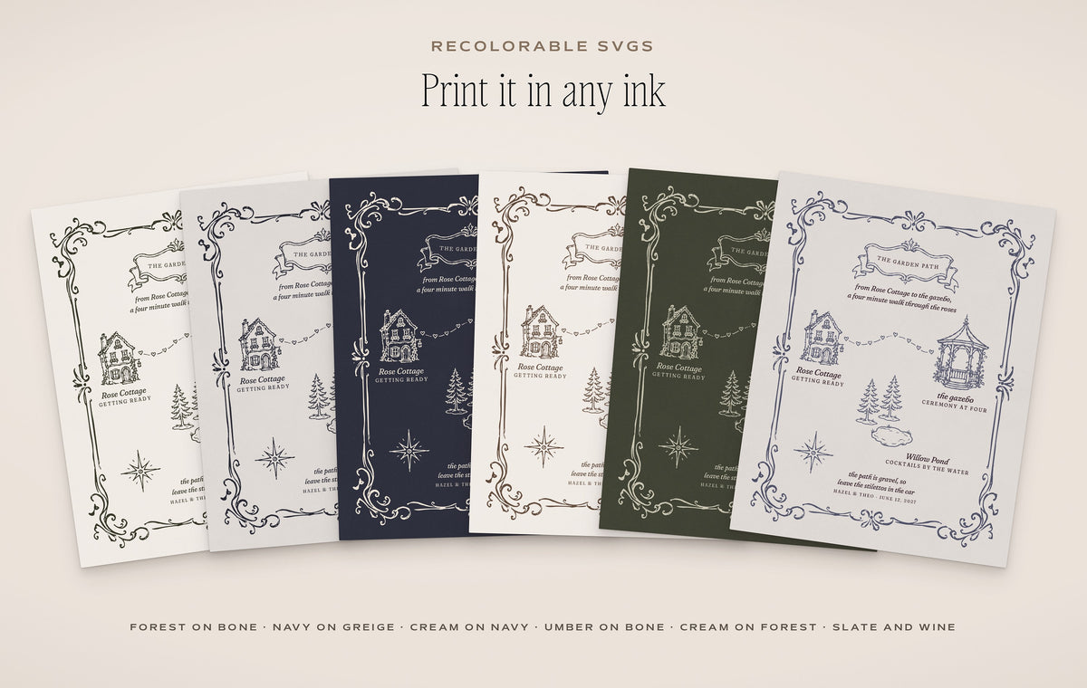 Wedding Map Builder Kit, any ink