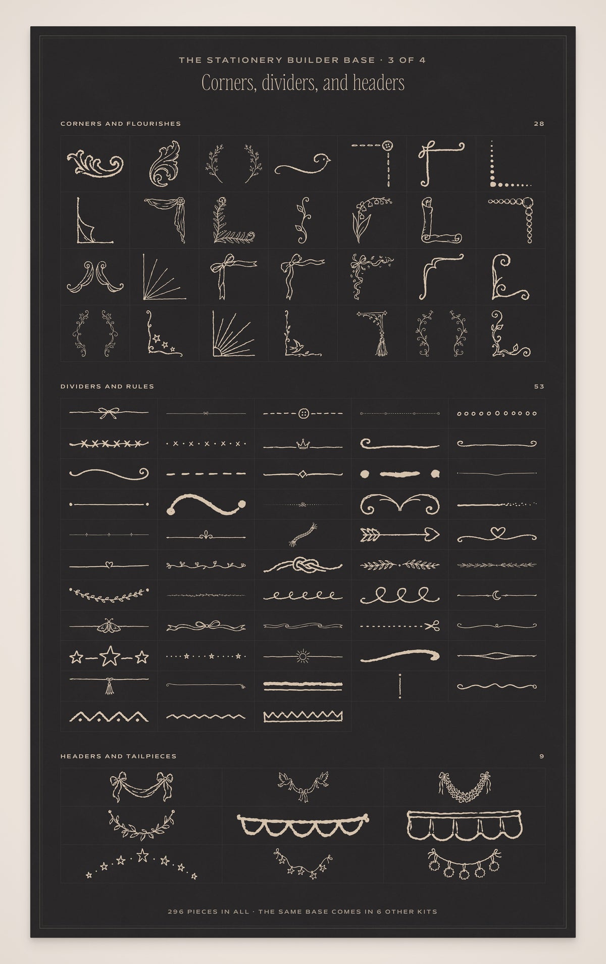 Cocktail Menu Builder Kit, stationery base 3