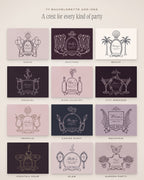 Bachelorette Crest & Logo Builder Kit, every kind of party