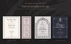 Bachelorette Invitation & Sign Builder Kit, the same pieces two ways