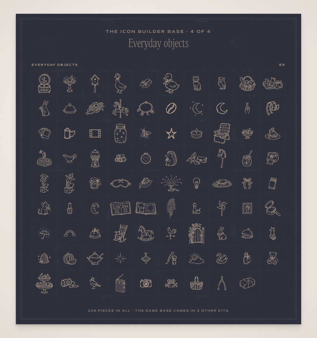 Wedding Map Builder Kit, icon base 4