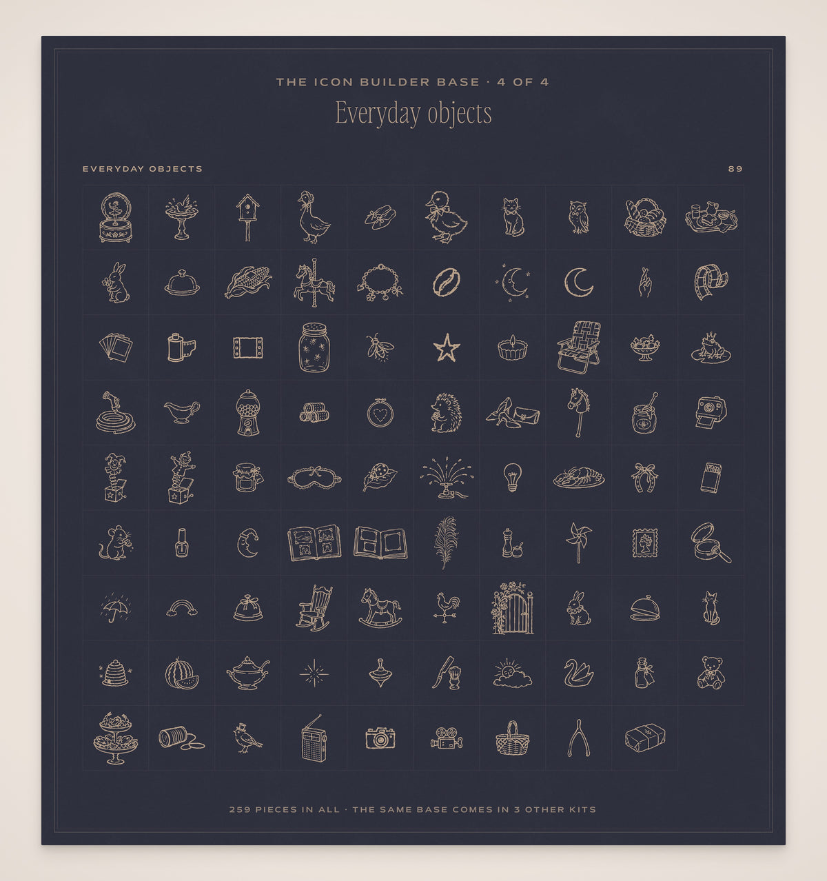 Wedding Map Builder Kit, icon base 4