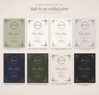 Regal Wedding Invitation & Sign Builder Kit, any wedding palette