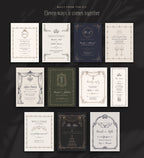 Regal Wedding Invitation & Sign Builder Kit, built from the kit