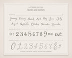 Regal Wedding Invitation & Sign Builder Kit, months and numbers