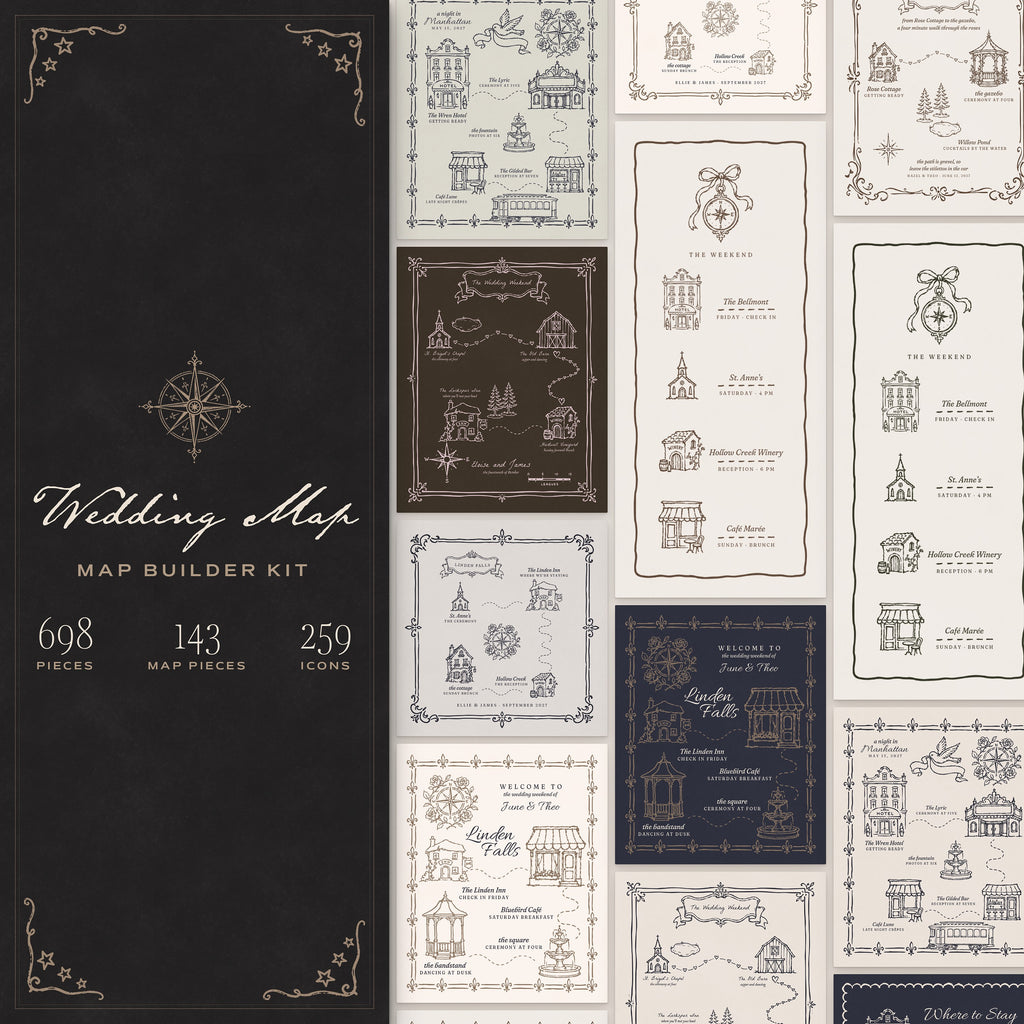 Wedding Map Builder Kit, cover