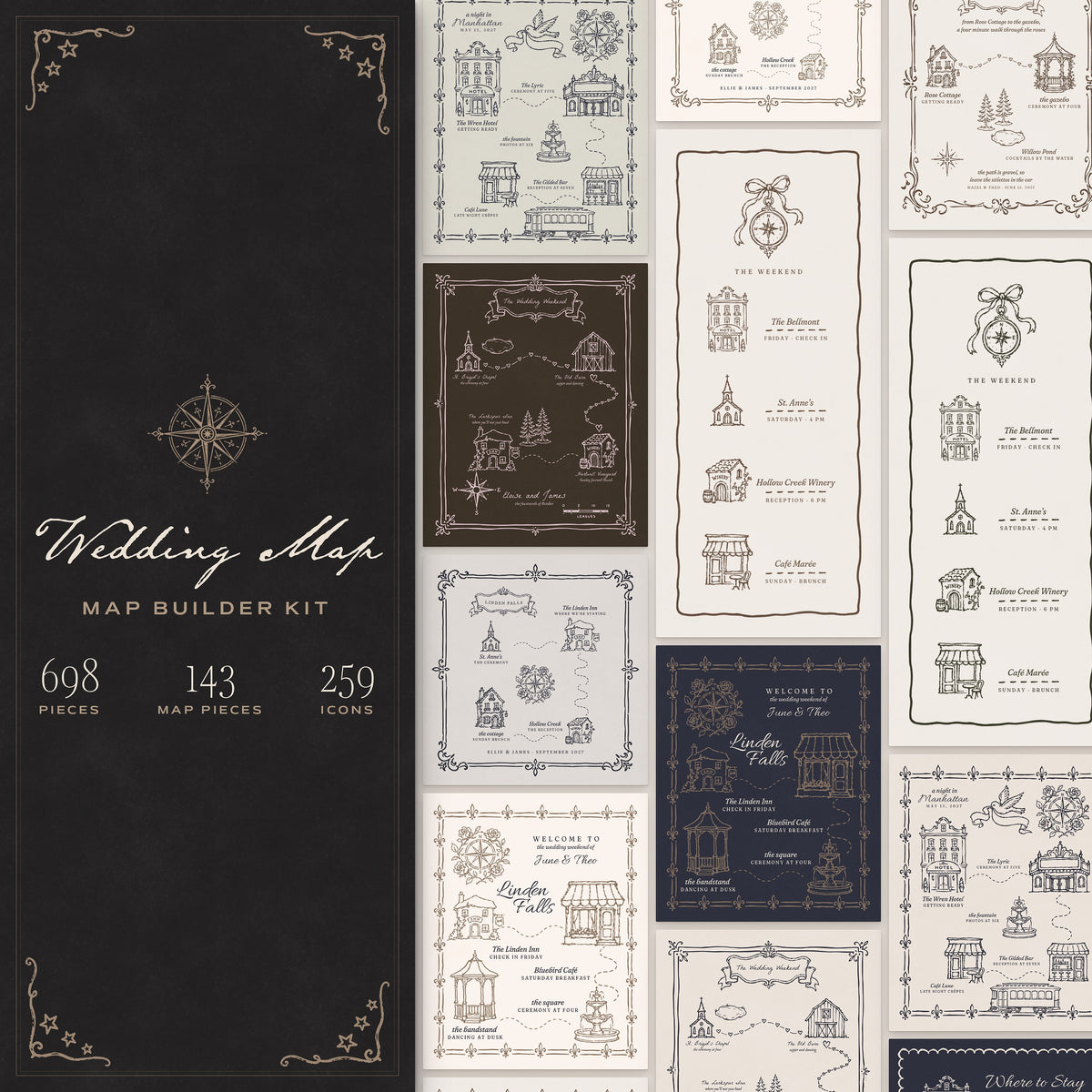 Wedding Map Builder Kit, cover