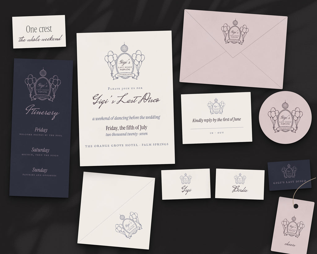 Bachelorette Crest & Logo Builder Kit, the whole weekend