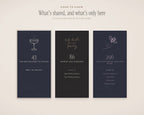 Bachelorette Invitation & Sign Builder Kit, what's shared