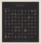 Regal Wedding Invitation & Sign Builder Kit, icon base 4