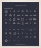 Wedding Map Builder Kit, map pieces 1