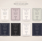 Bachelorette Invitation & Sign Builder Kit, any party palette