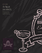 Bachelorette Crest & Logo Builder Kit, up close