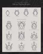Wedding Crest & Logo Builder Kit, build one then swap