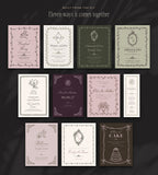 Floral Wedding Invitation & Sign Builder Kit, built from the kit
