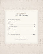 Bachelorette Invitation & Sign Builder Kit, everything inside