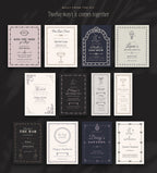 Bachelorette Invitation & Sign Builder Kit, built from the kit