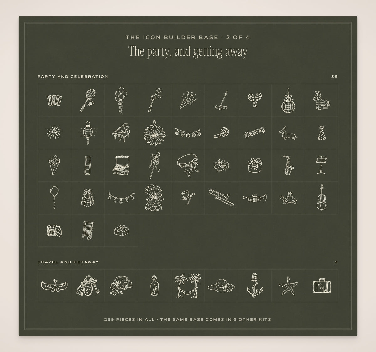 Wedding Map Builder Kit, icon base 2