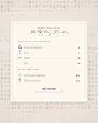 Wedding Timeline Builder Kit, everything inside