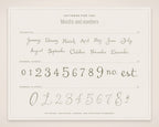 Floral Wedding Invitation & Sign Builder Kit, months and numbers