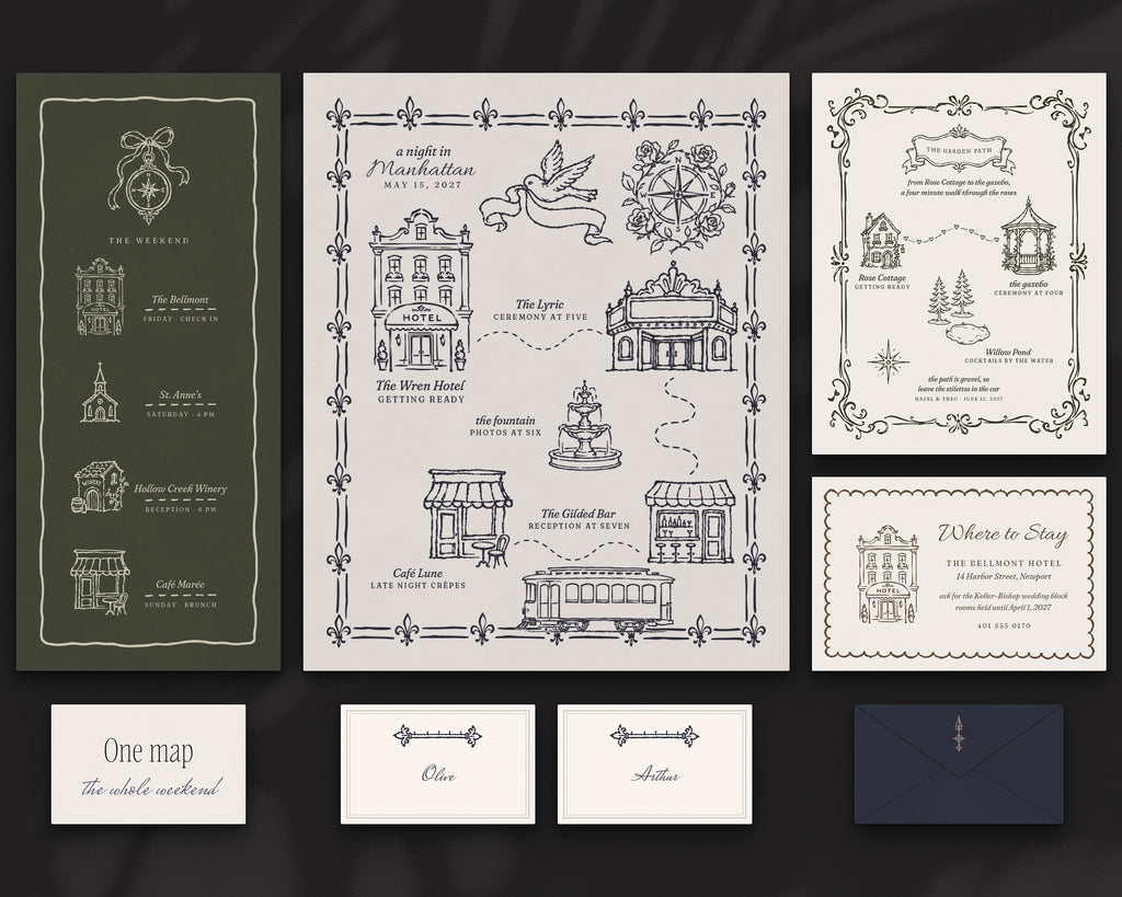 Wedding Map Builder Kit, the whole weekend