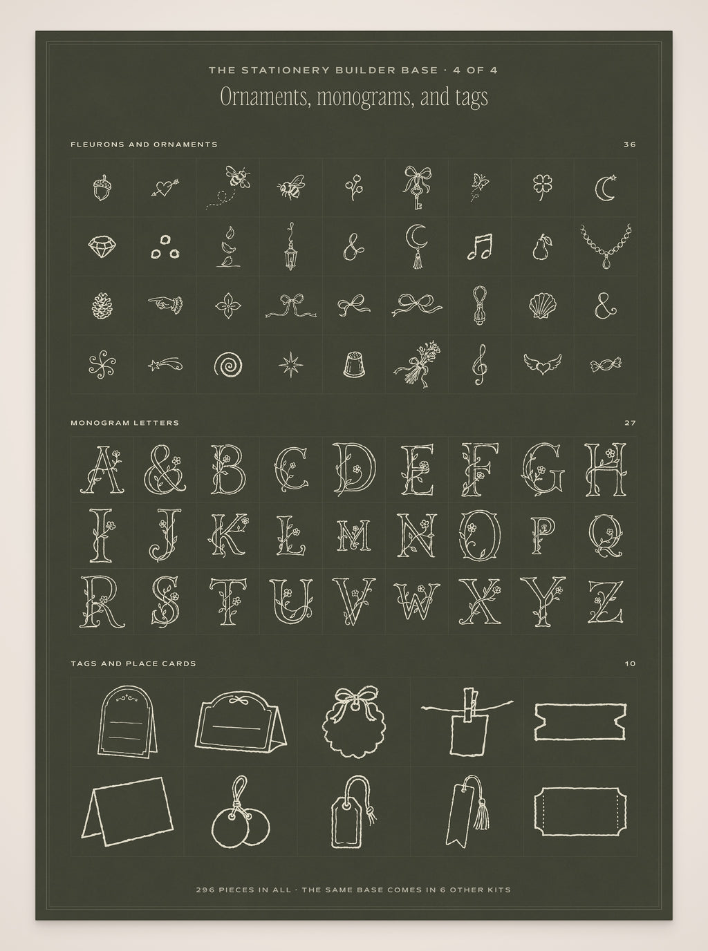 Cocktail Menu Builder Kit, stationery base 4