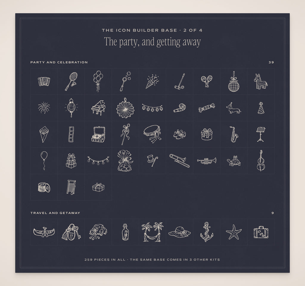 Wedding Timeline Builder Kit, icon base 2