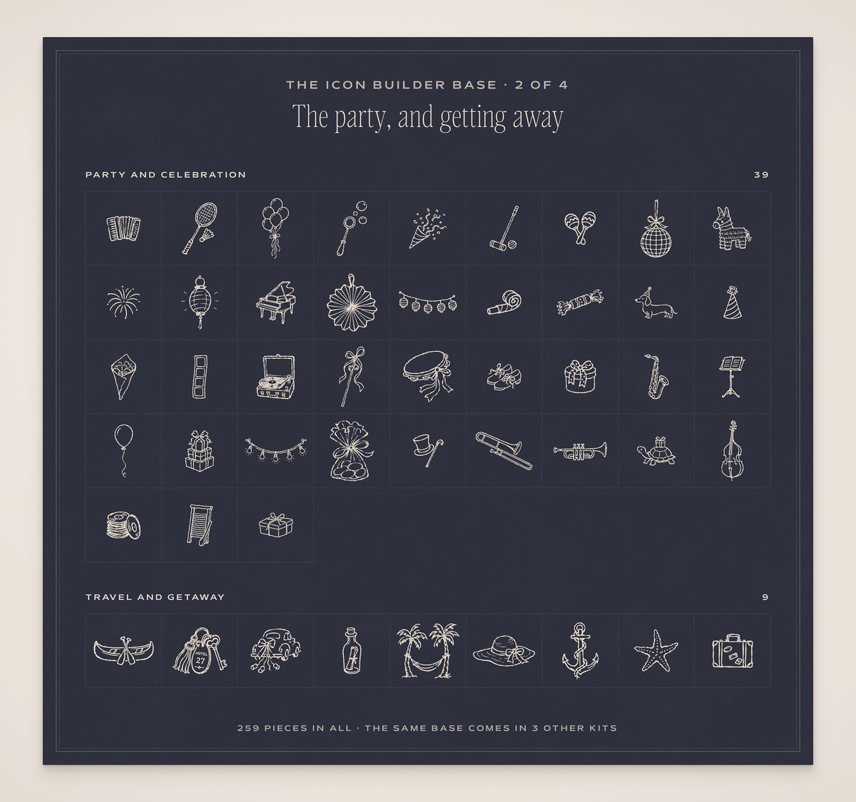 Wedding Timeline Builder Kit, icon base 2