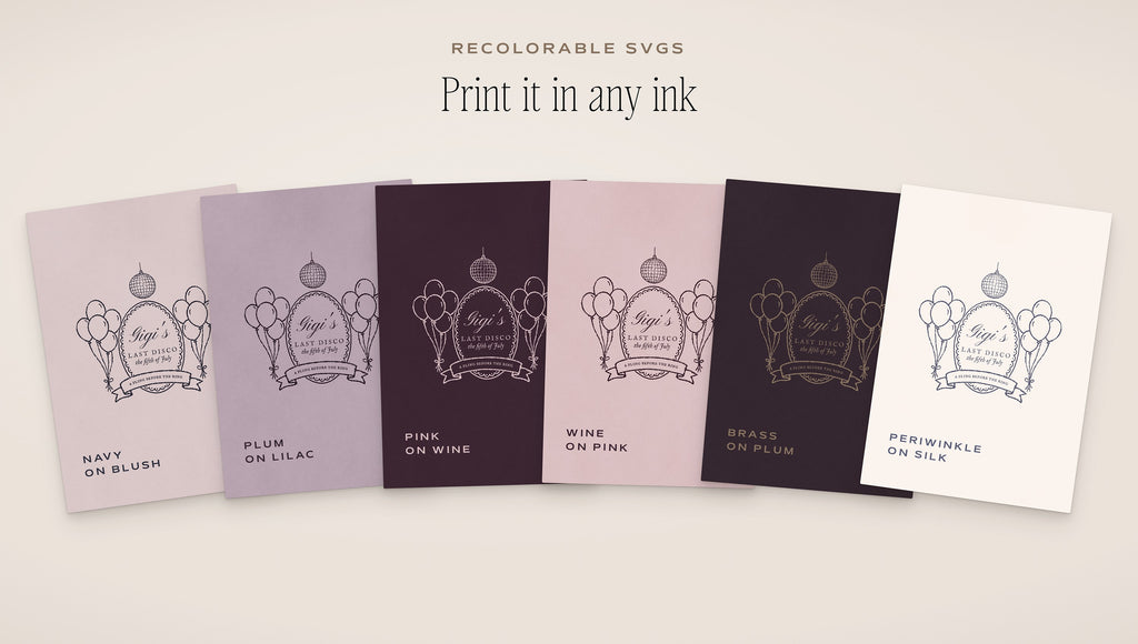Bachelorette Crest & Logo Builder Kit, any ink