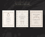 Regal Wedding Invitation & Sign Builder Kit, one border a whole suite