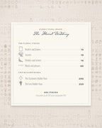 Floral Wedding Invitation & Sign Builder Kit, everything inside