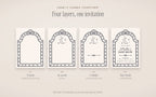Bachelorette Invitation & Sign Builder Kit, four layers
