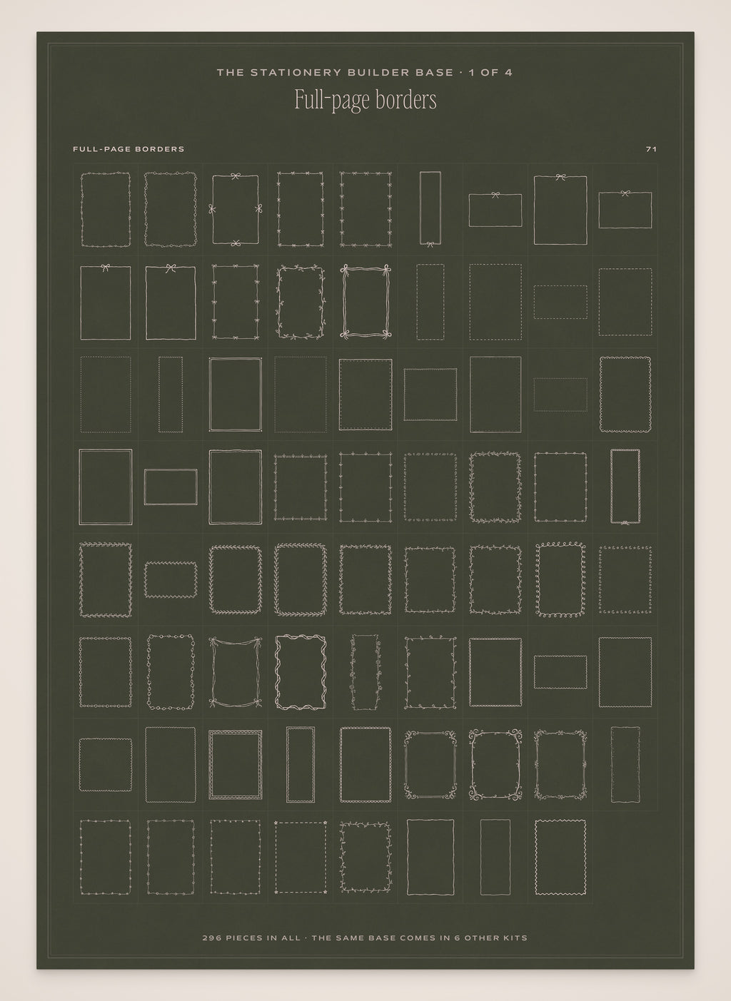 Wedding Timeline Builder Kit, stationery base 1