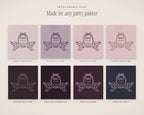 Bachelorette Crest & Logo Builder Kit, any party palette