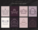 Bachelorette Crest & Logo Builder Kit, built from the kit