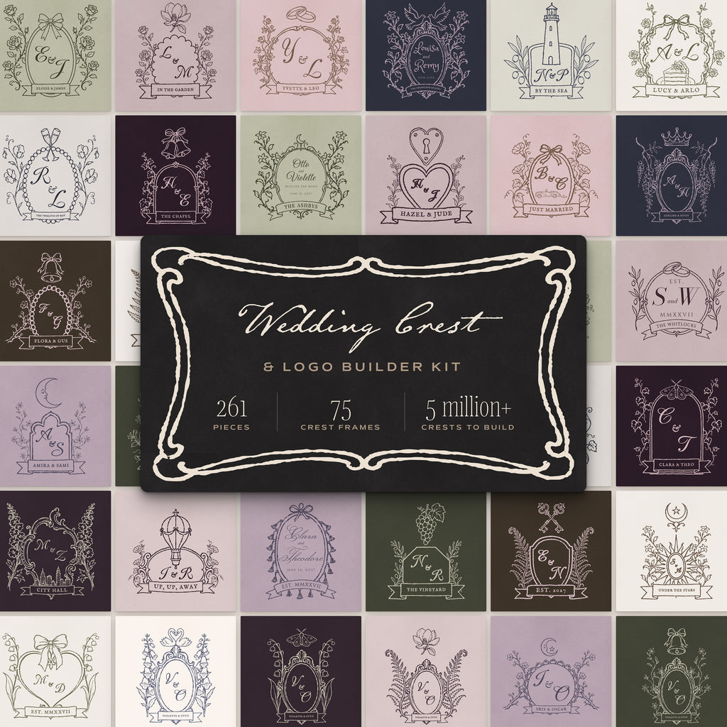 Wedding Crest & Logo Builder Kit, cover