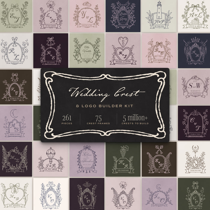 Wedding Crest & Logo Builder Kit